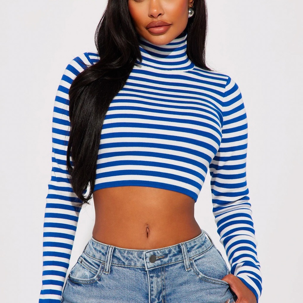 Vibrant Red Ribbed Knit Crop Top